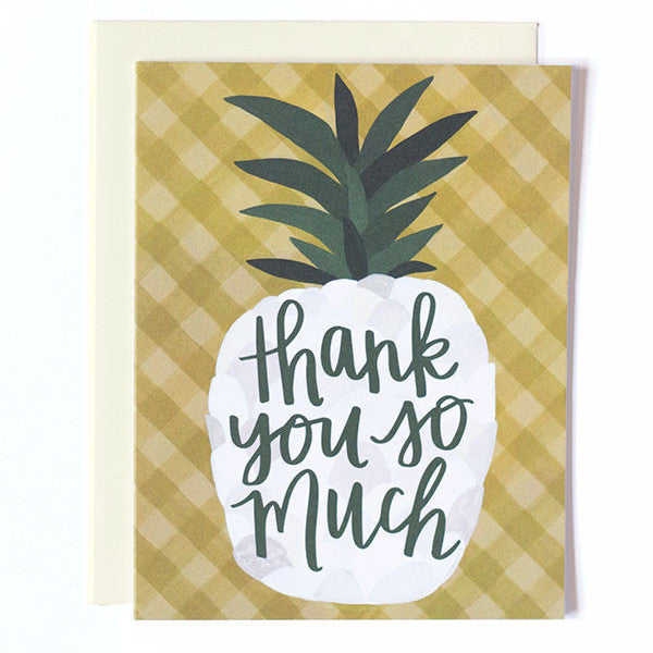 Pineapple Thank You Single Card