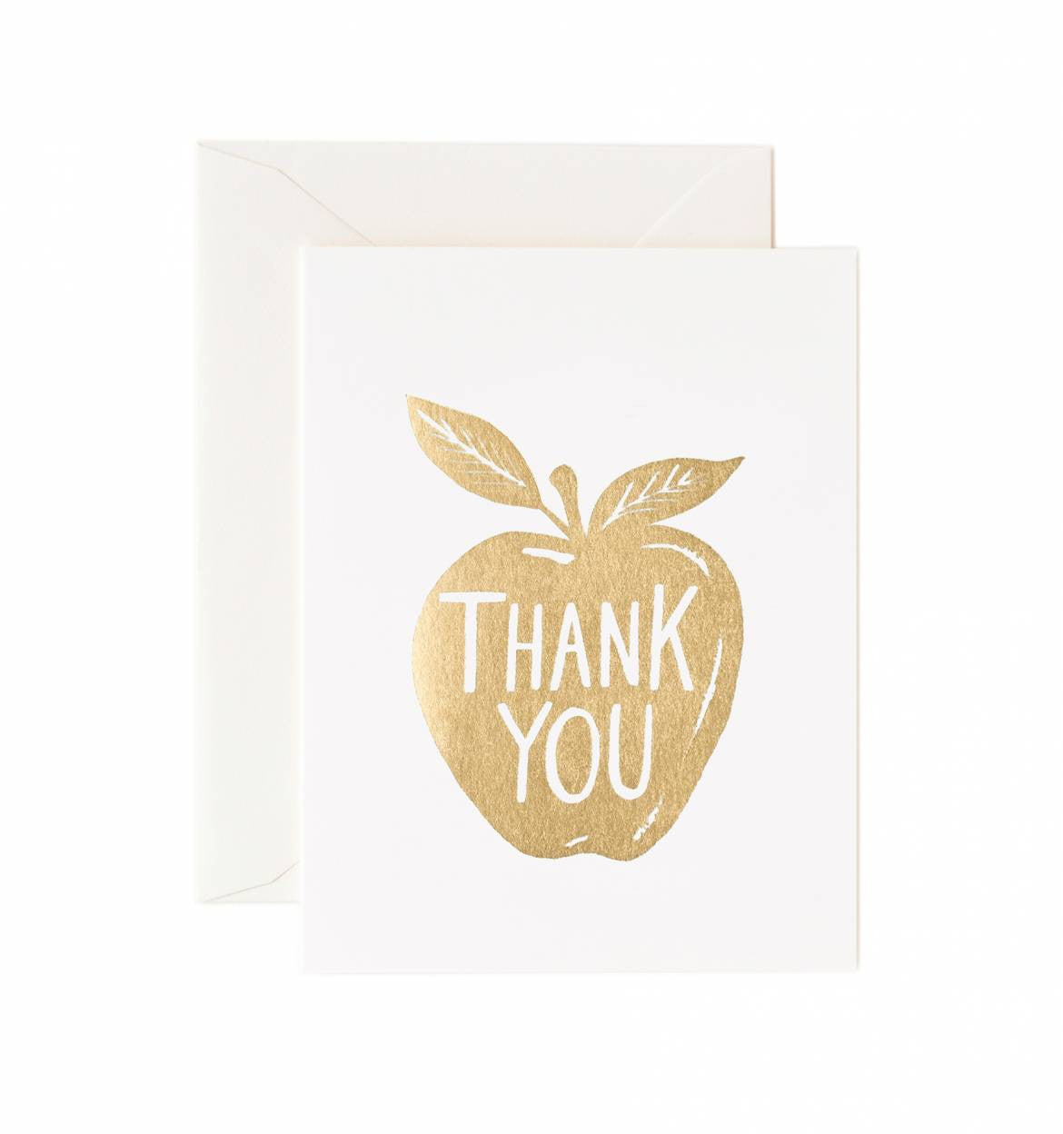 Golden Apple Single Greeting Card