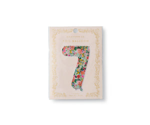 Garden Party Numbered Foil Balloons