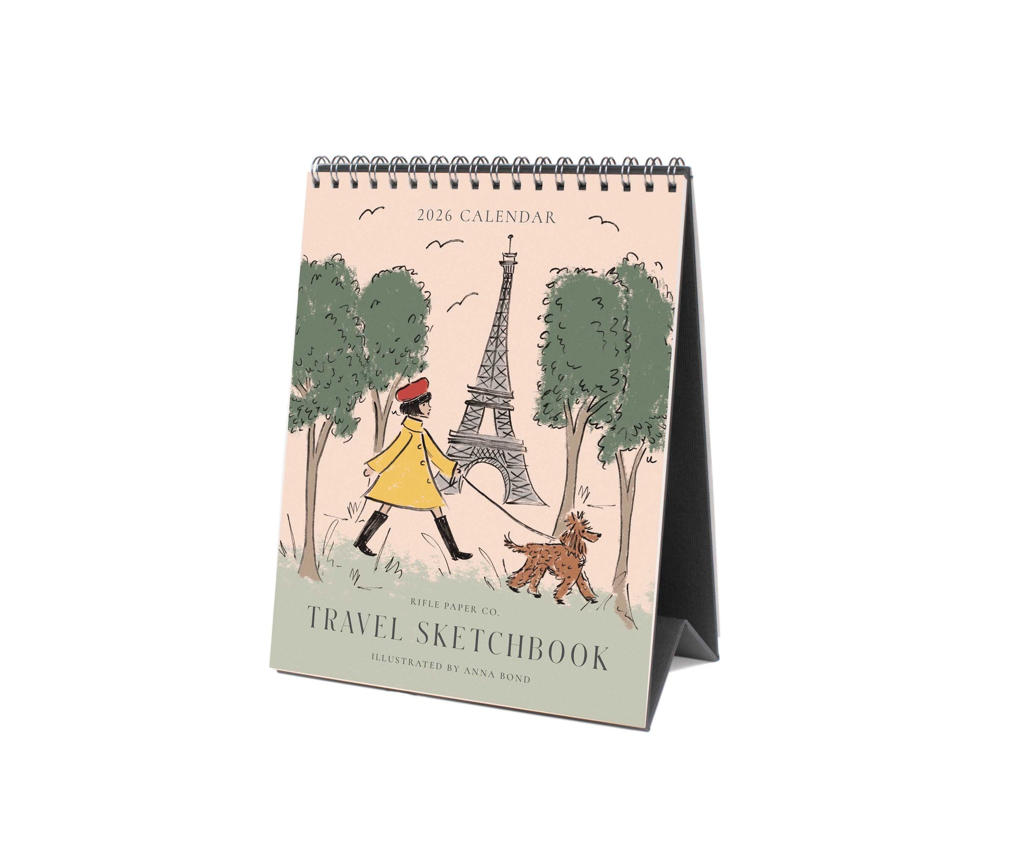 2026 Travel Sketchbook Desk Calendar