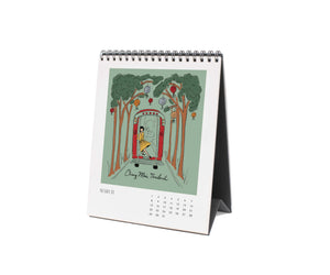 2026 Travel Sketchbook Desk Calendar