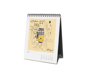 2026 Travel Sketchbook Desk Calendar