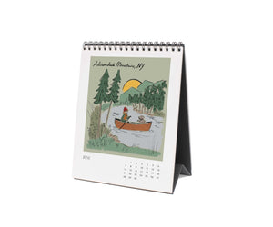 2026 Travel Sketchbook Desk Calendar