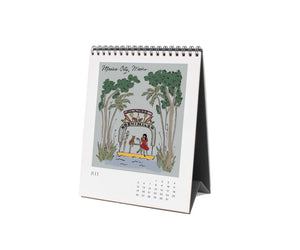 2026 Travel Sketchbook Desk Calendar