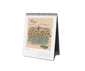 2026 Travel Sketchbook Desk Calendar