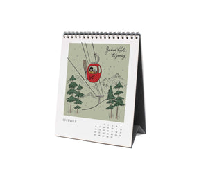 2026 Travel Sketchbook Desk Calendar