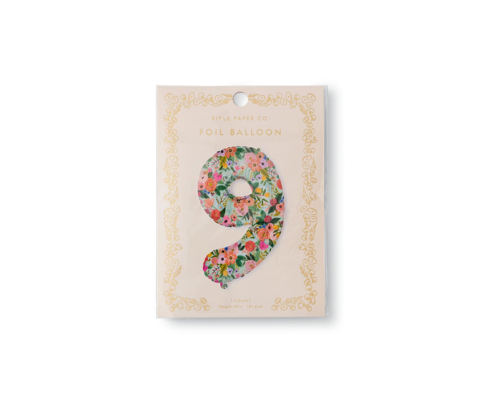 Garden Party Numbered Foil Balloons