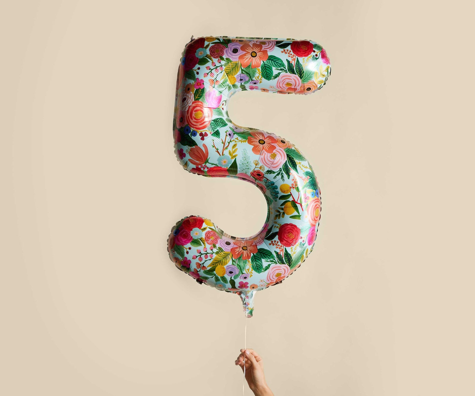 Garden Party Numbered Foil Balloons