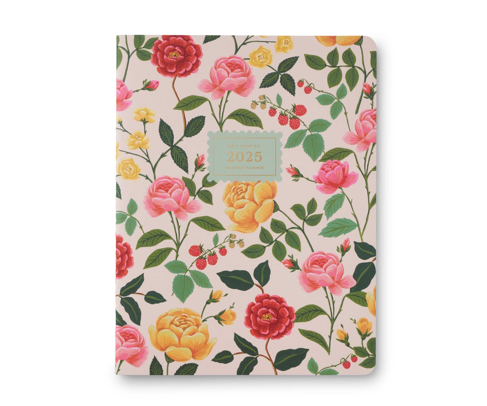 2025 Roses 12-Month Appointment Notebook