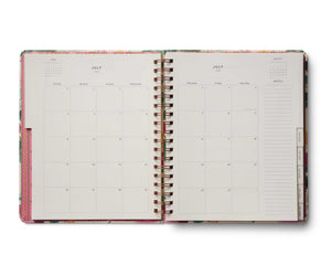 2025-2026 Dhalia 17-Month Academic Hardcover Spiral Planner