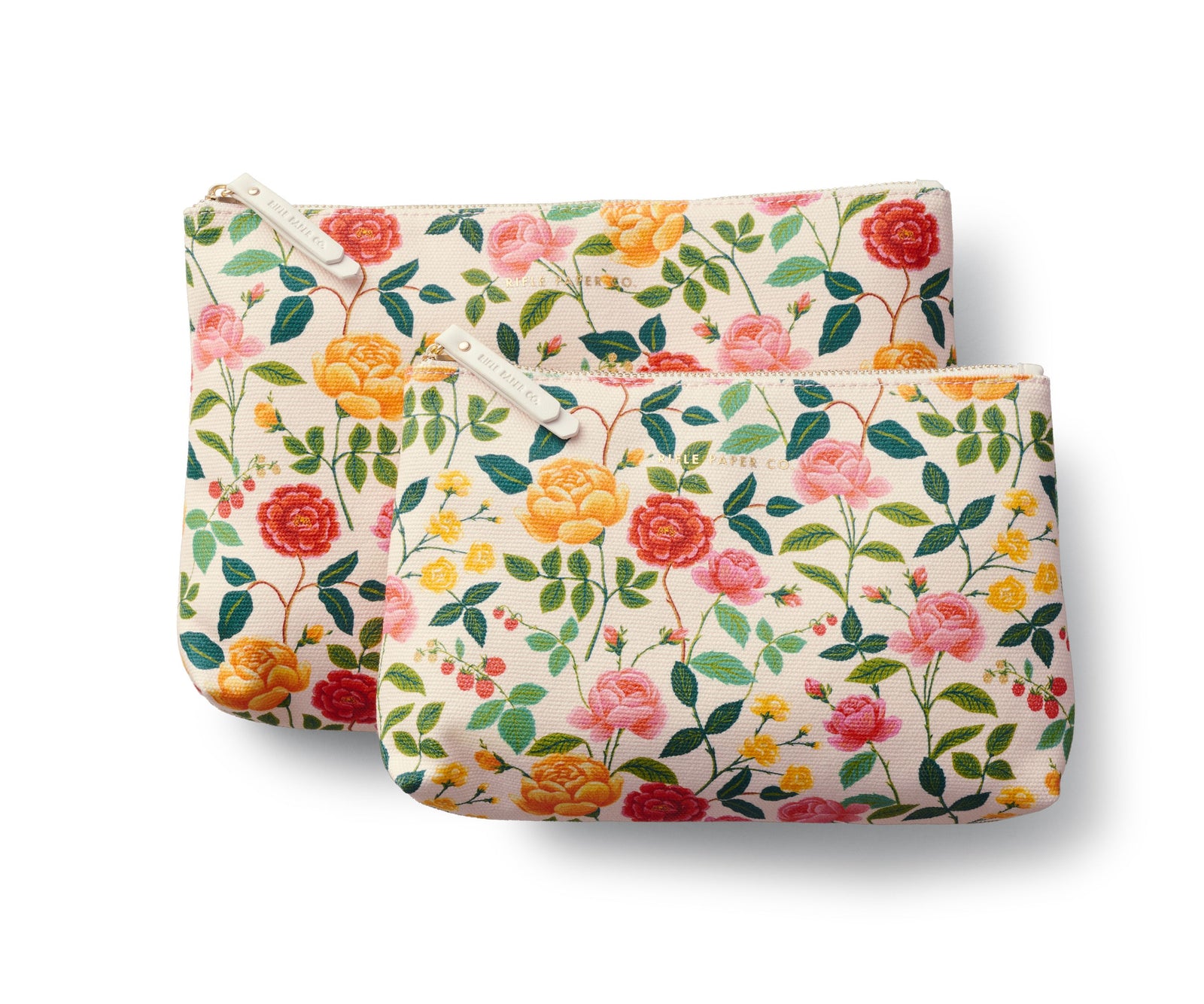 Roses Zippered Pouch Set