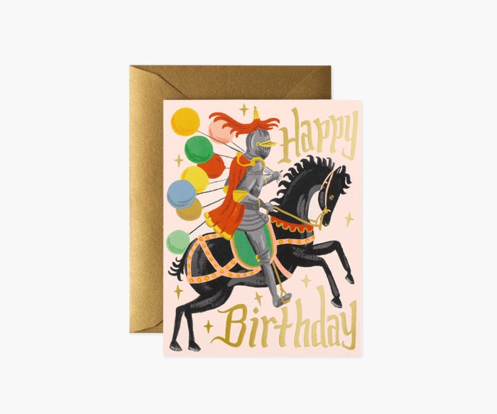 Knight Birthday Single Greeting Card