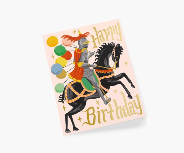 Knight Birthday Single Greeting Card