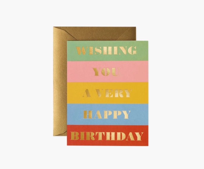 Birthday Wishes Single Greeting Card