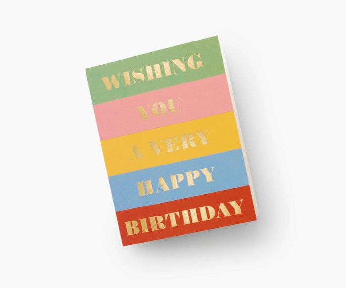 Birthday Wishes Single Greeting Card