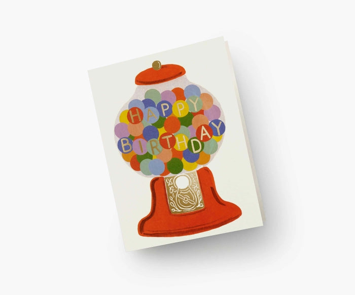 Gumball Birthday Single Greeting Card