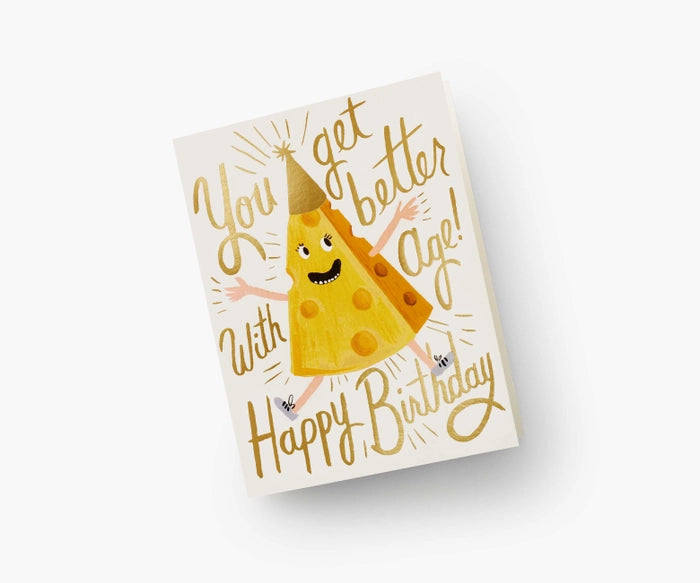 Better With Age Birthday Single Greeting Card
