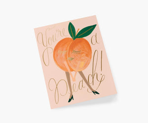 You're a Peach Single Greeting Card