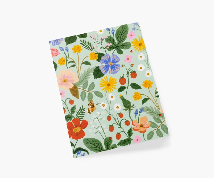 Strawberry Fields Mint Single Greeting Card