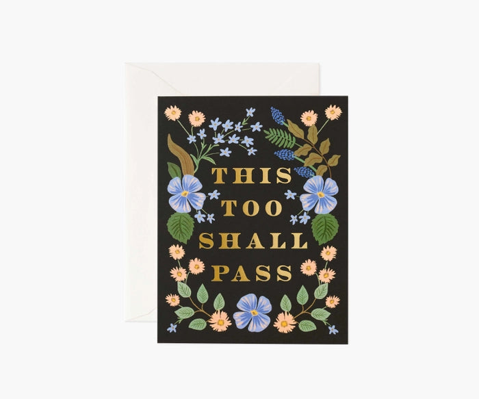 This Too Shall Pass Single Greeting Card