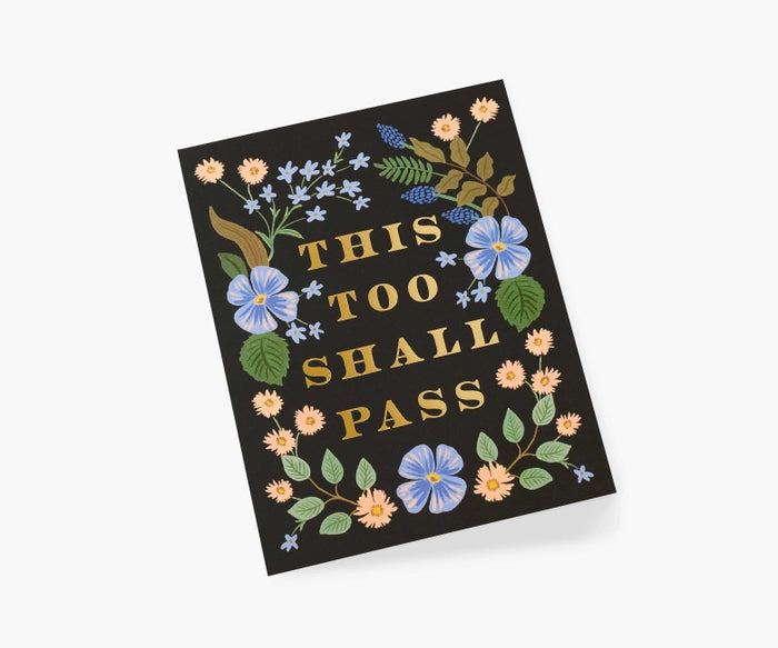 This Too Shall Pass Single Greeting Card
