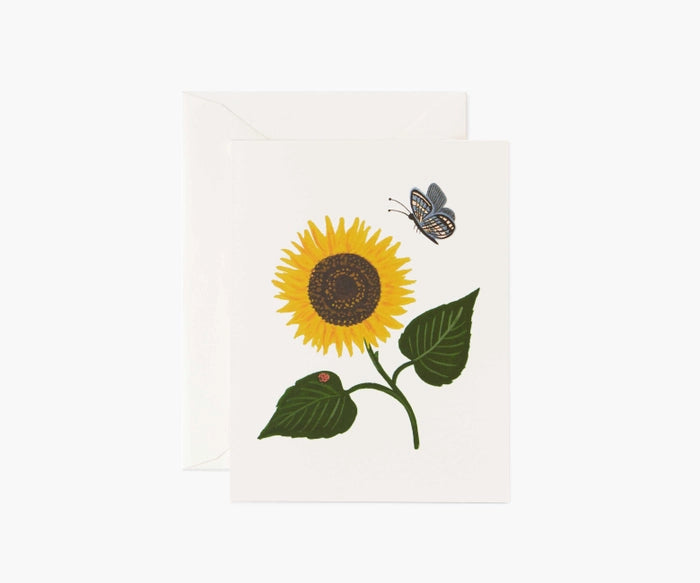 Sunflower Single Greeting Card