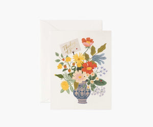 Thinking of You Bouquet Single Greeting Card