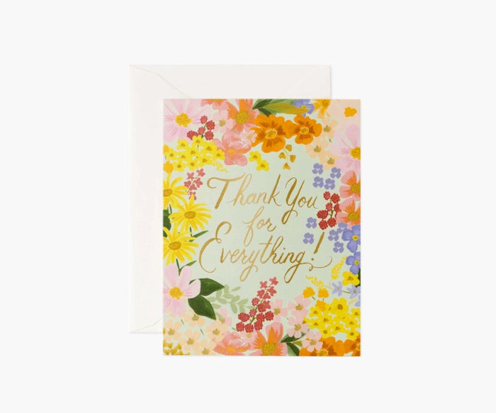 Margaux Thank You Single Greeting Card