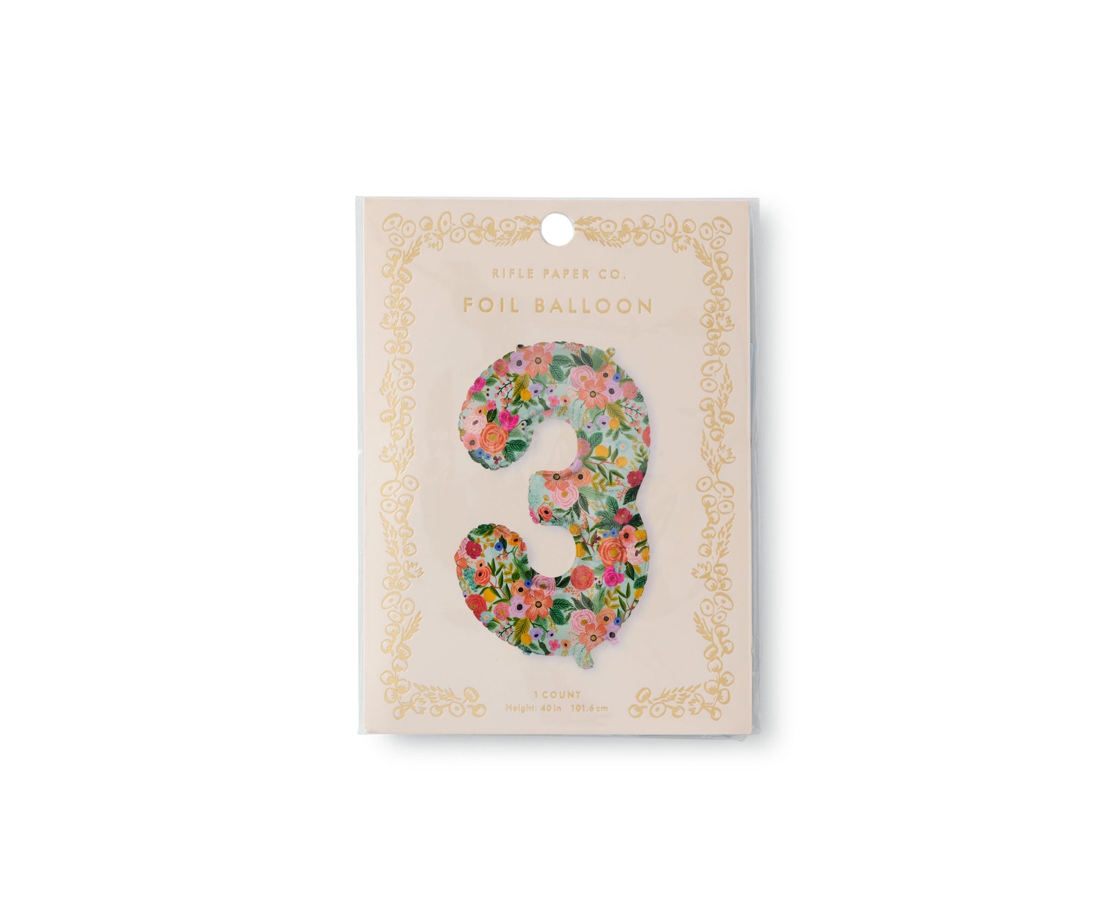 Garden Party Numbered Foil Balloons
