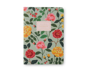 Roses Stitched Notebook Set