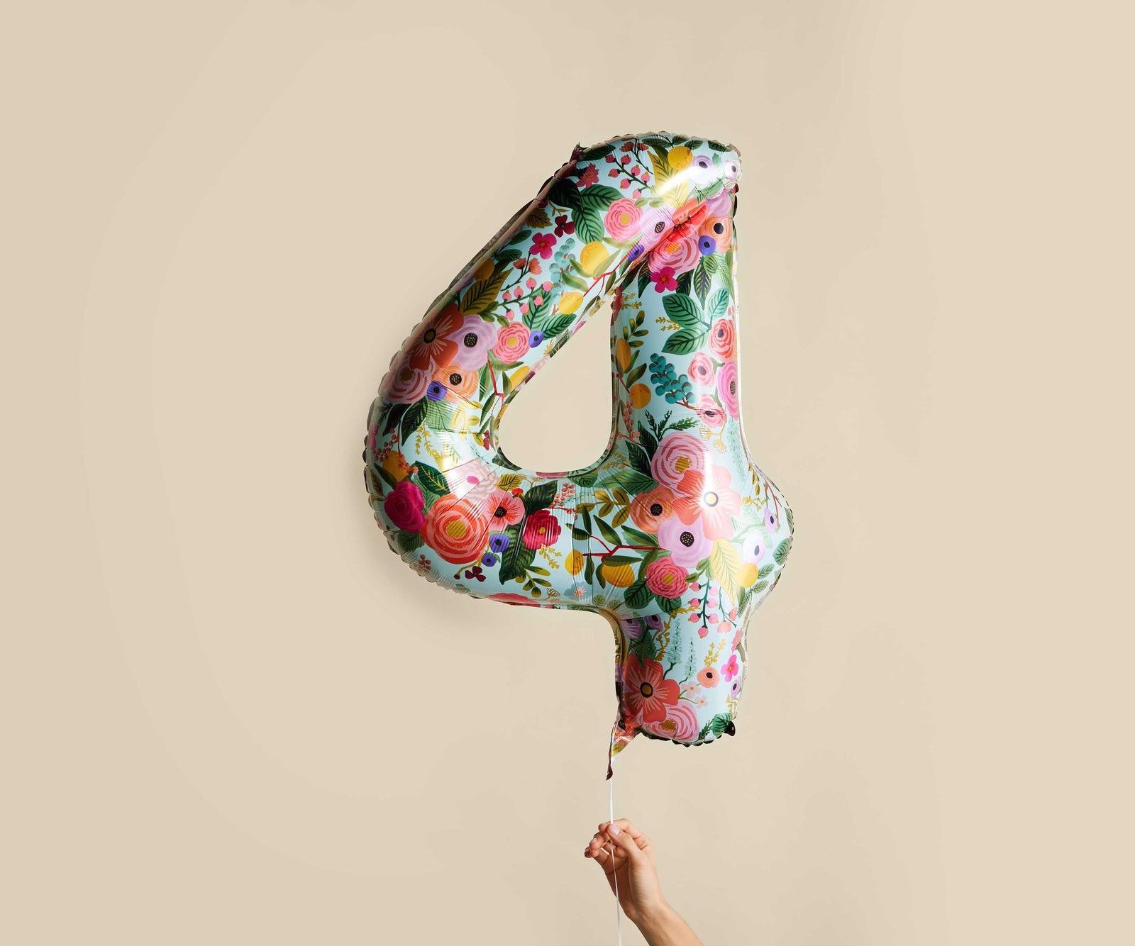Garden Party Numbered Foil Balloons