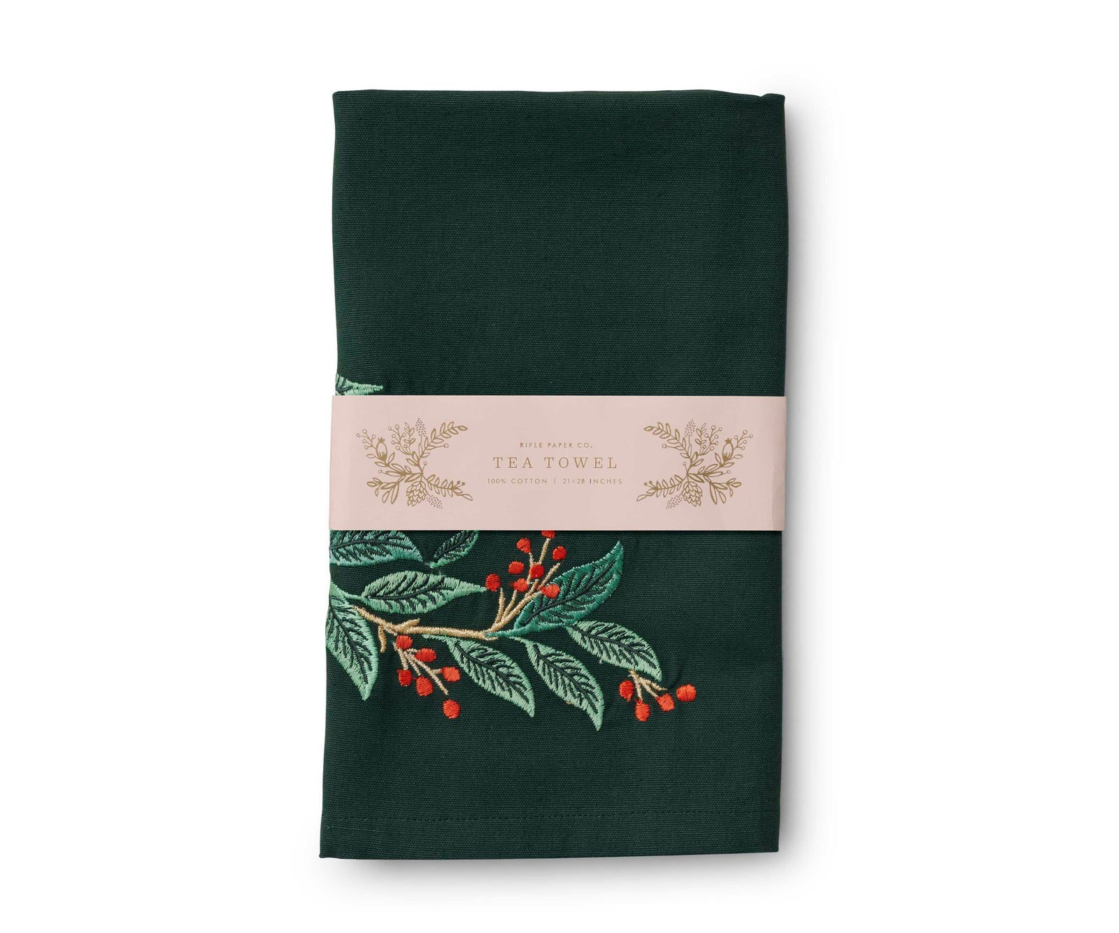 Willowberry Embroidered Tea Towel