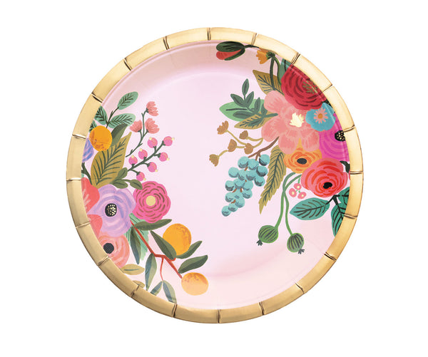 Garden Party Large Paper Plates OPARI CO.