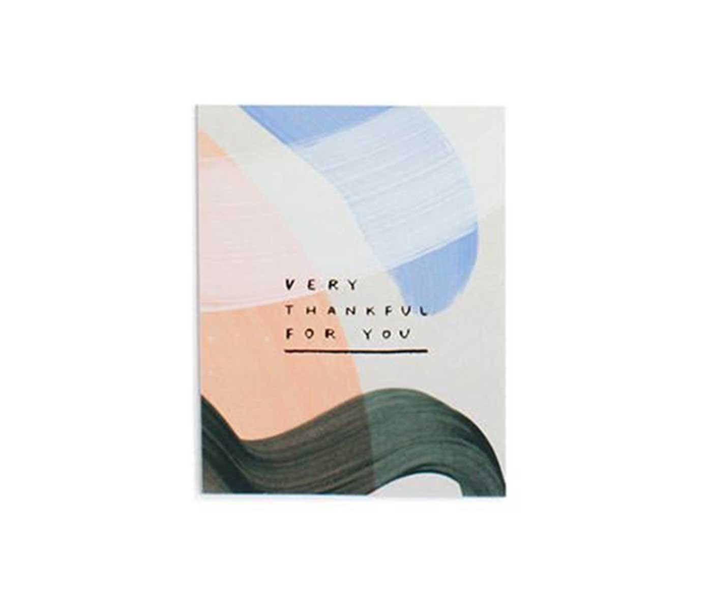 Very Thankful For You Single Greeting Card