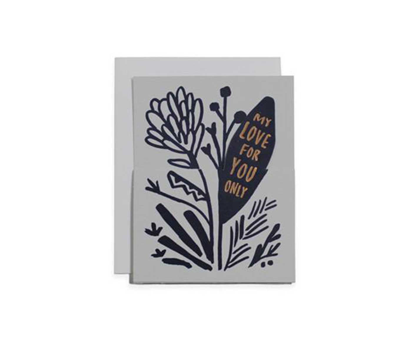 My Love Only Grows Single Greeting Card