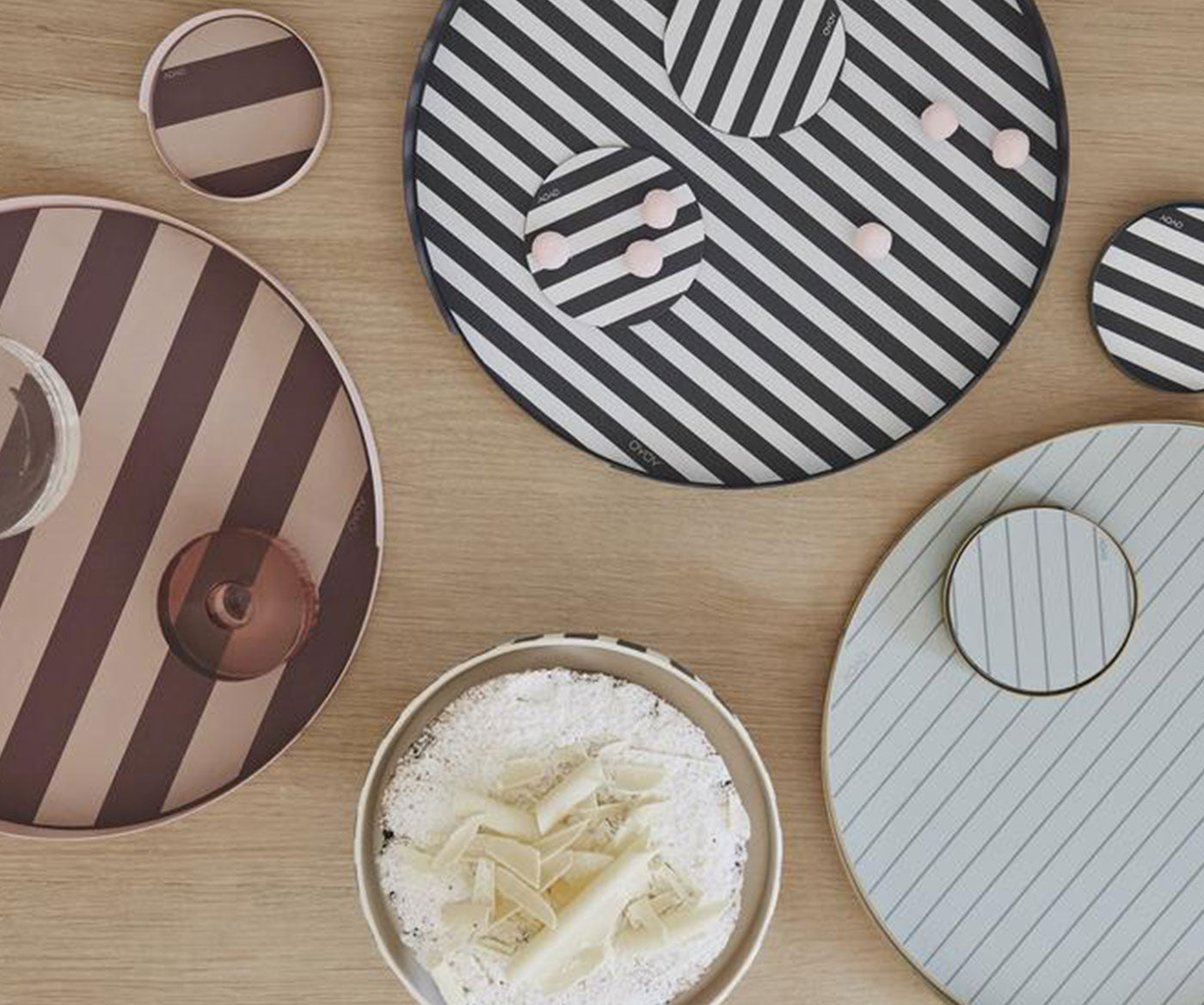 صينية روز آند بوردو