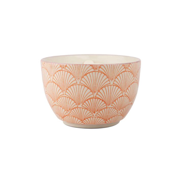 Hand Painted Candle Bowl - Pink Pepper & Pomelo 12.5oz