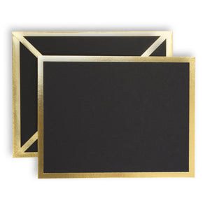 بطاقات تهنئة فردية ذهبية وسوداء
