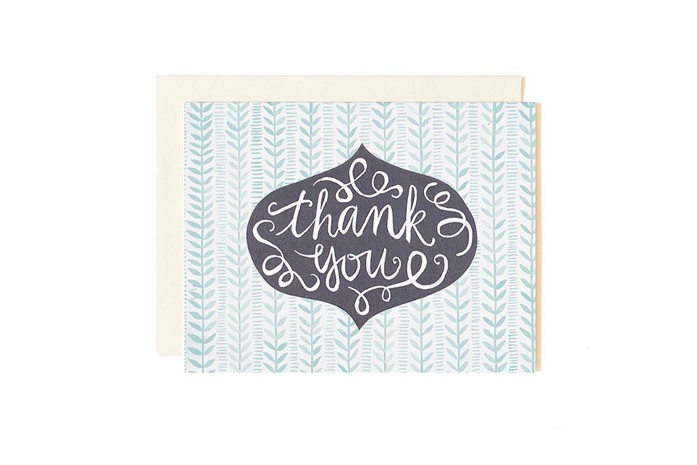 Thank You Pattern Greeting Card