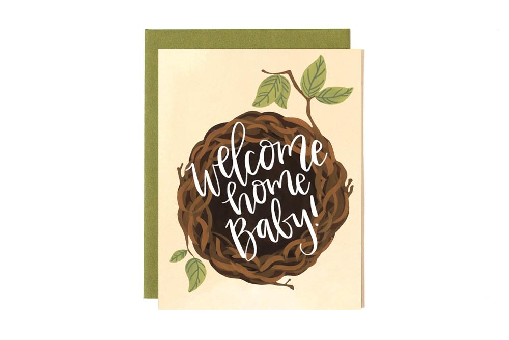 Nest Baby Greeting Card