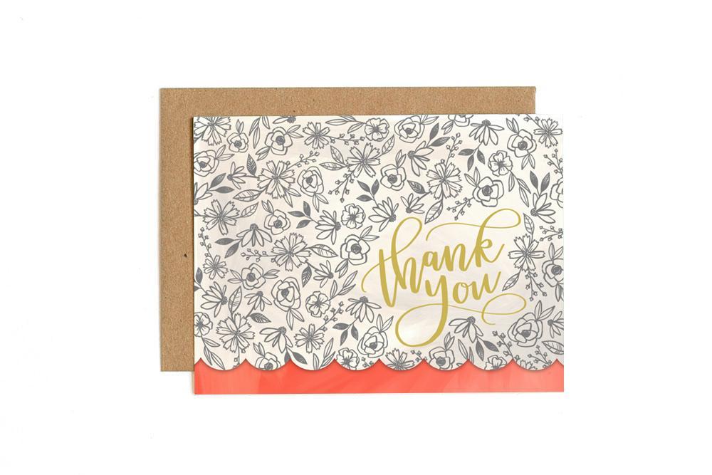 Thank You Flowers Greeting Card