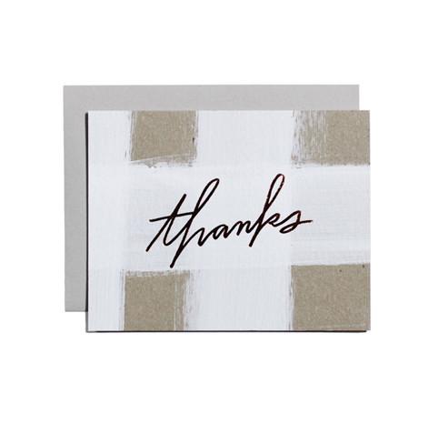 Thanks Check Single Greeting Card