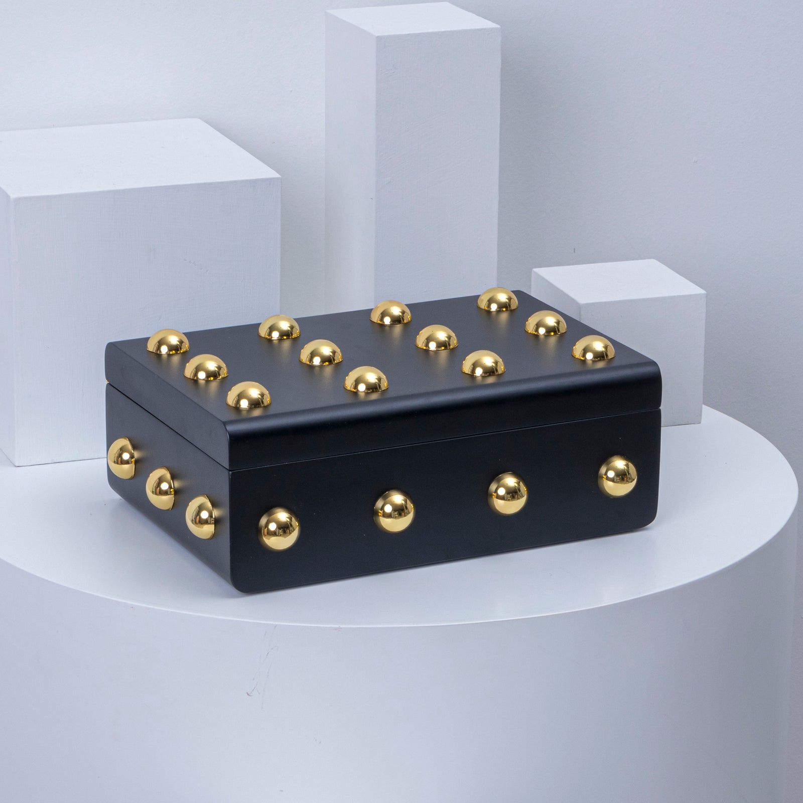 صندوق تخزين الغبار الذهبي