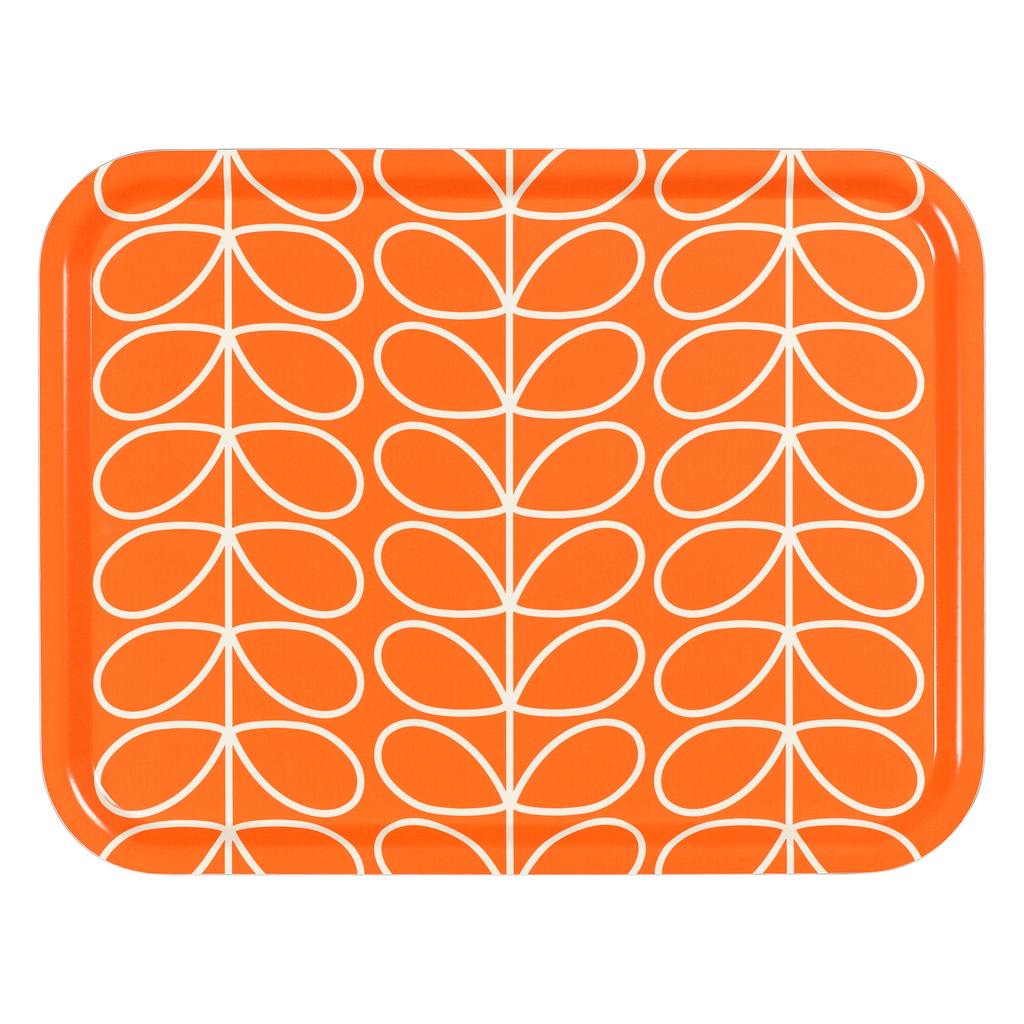 Linear Stem Orange Large Tray