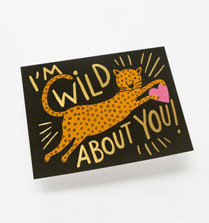 Wild About You Single Greeting Card