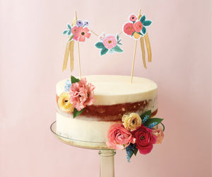 Garden Party Cake Topper