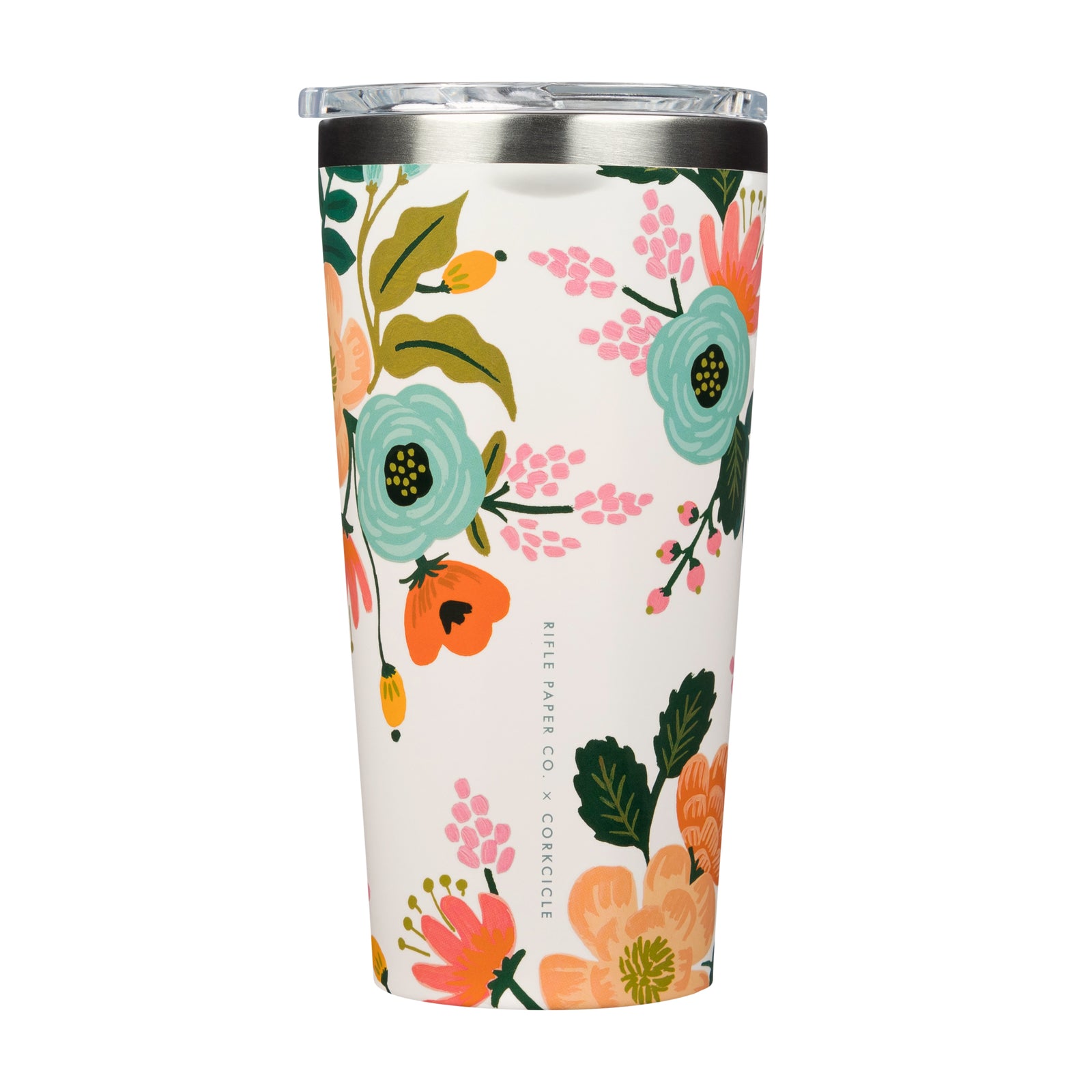 Tumbler Lively Floral Cream