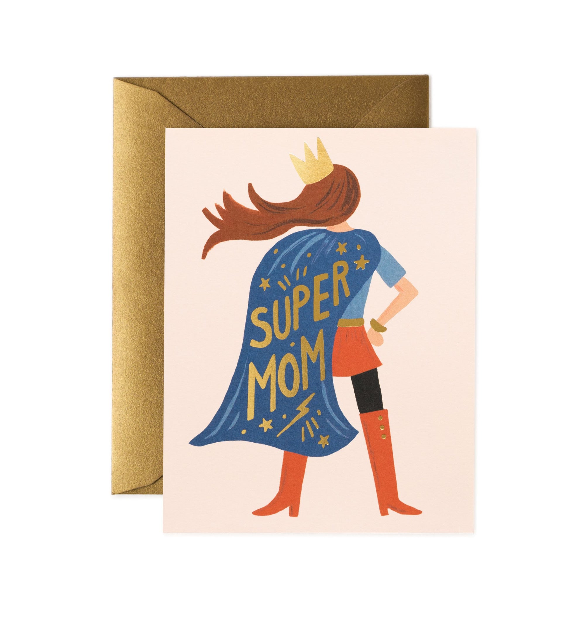 Super Mom Single Greeting Card