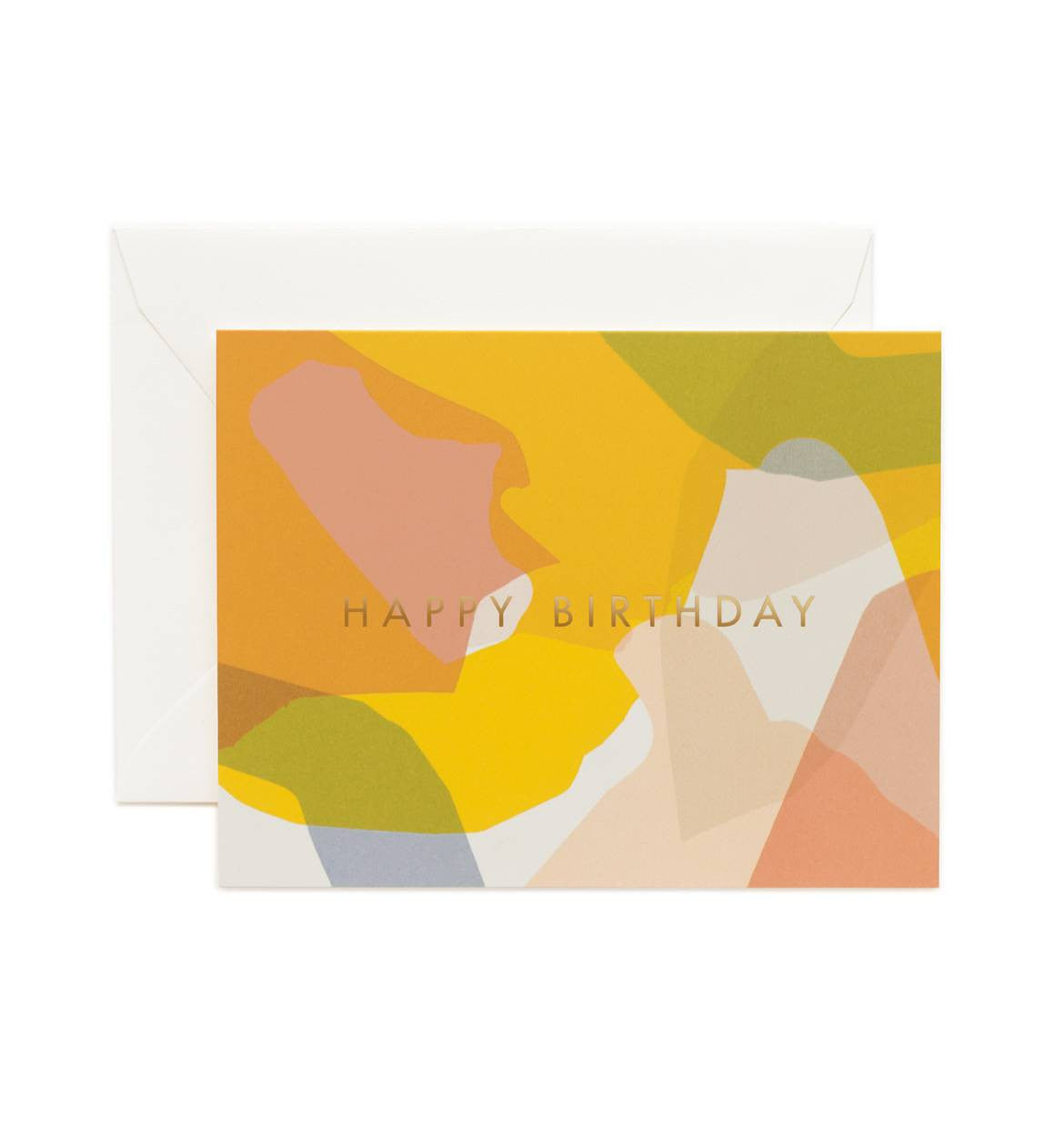 Modern Birthday Single Greeting Card