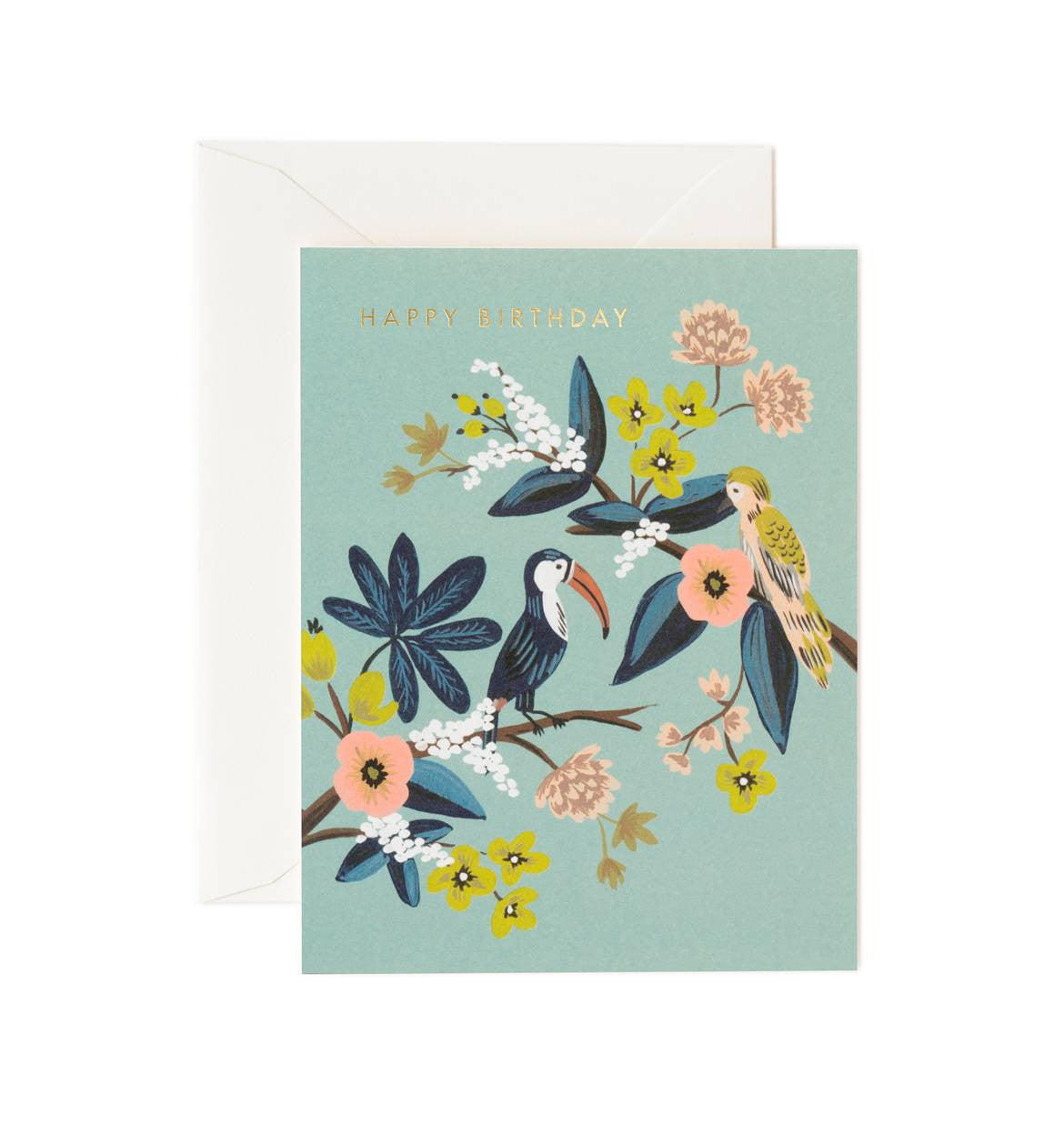Toucan Birthday Single Greeting Card